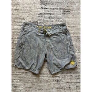 Marsh Wear Mallard Volley Shorts Men Blue Camo Sz32(Fit 34)D-String Zip Pockets